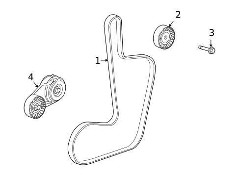 Belts & Pulleys for 2010 Dodge Journey #0