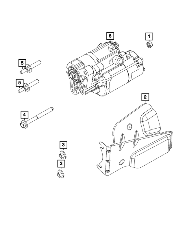 6504125 - Electrical: Hex Head Screw And Washer for Dodge: Challenger Image