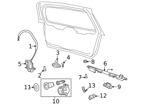 Liftgate for 2017 Dodge Journey #0
