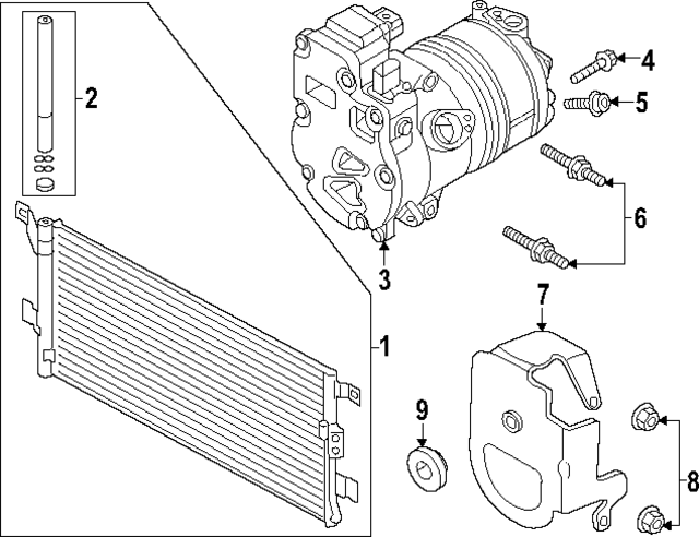 80A816411P - HVAC: Condenser for Audi Image