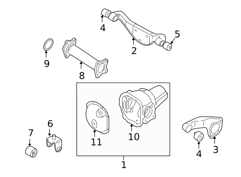 Front Axle & Carrier for 2002 Mitsubishi Montero #0