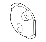 MR483483 - Front Drive Axle: Axle Cover for Mitsubishi: Montero Image