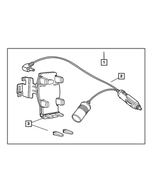 82205729 - Mopar Accessories - Component Parts: Cellular Phone Mounting Kit for Mopar Image