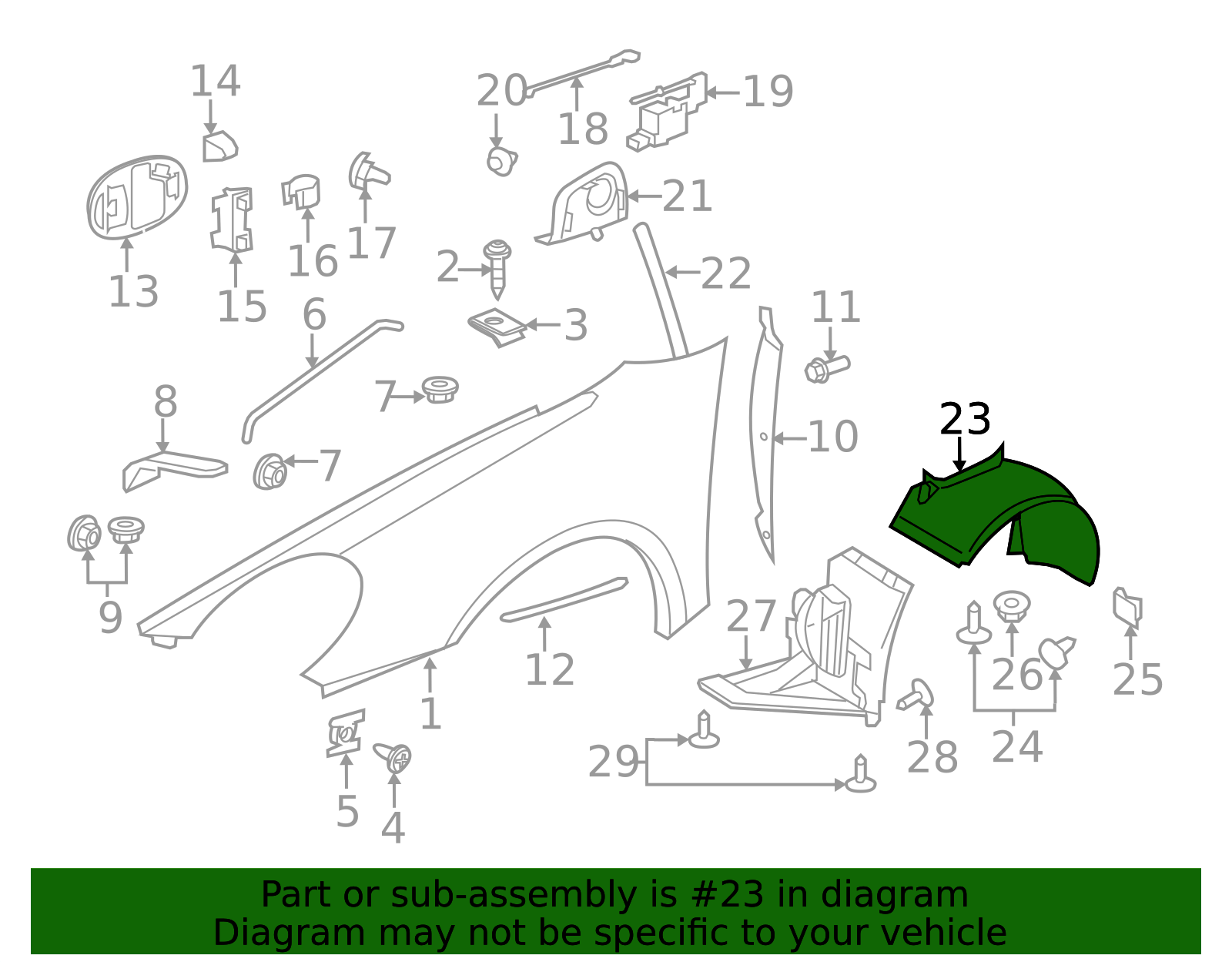 2005-2012 Porsche Rear Fender Liner 987-504-203-00 | Parts