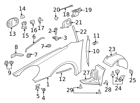 Fender & Components for 2006 Porsche Cayman #0
