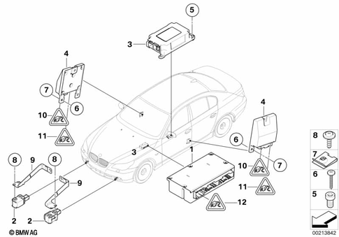 Electric Parts Airbag for 2005 BMW 550i #0