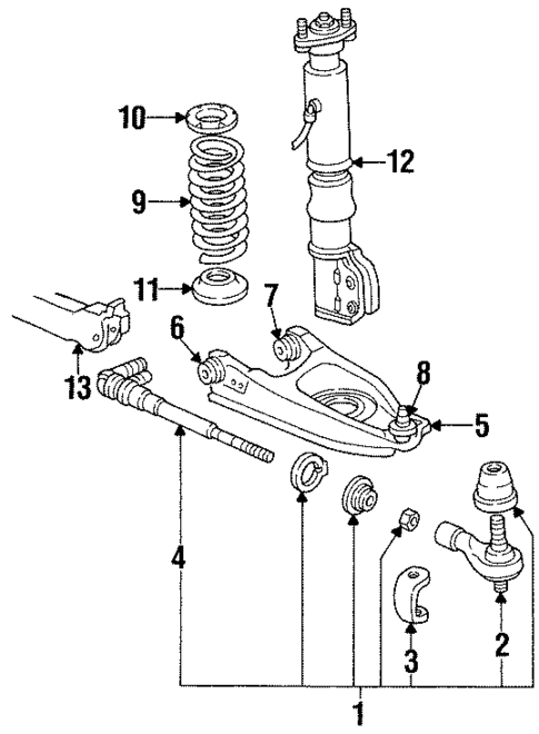 Rear Suspension for 1998 Pontiac Bonneville #1