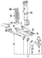 26015420 - Suspension: Tie Rod Assembly for Buick: Electra, LeSabre, Park Avenue | Cadillac: 60 Special, Brougham, DeVille, Fleetwood | Oldsmobile: 88, 98, Delta 88, LSS, Regency | Pontiac: Bonneville Image