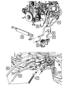 68035282AF - Steering: Power Steering Pressure Hose for Dodge: Ram 2500, Ram 3500 | Ram: 2500, 3500 Image