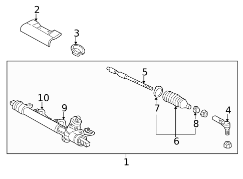 Steering Gear & Linkage for 2000 Saturn LW2 #0