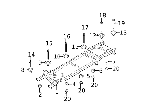 Frame & Components for 2013 Ford E-250 #0
