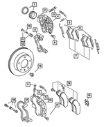 5103794AA - : Disc Brake Pad Kit for Mopar Image
