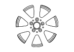 2044011002 - Suspension: Wheel, Alloy for Mercedes-Benz Image