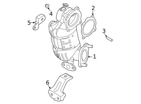 Exhaust Manifold for 2021 Hyundai Elantra #0
