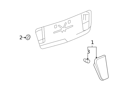 Backup Lamps for 2009 Cadillac STS #0