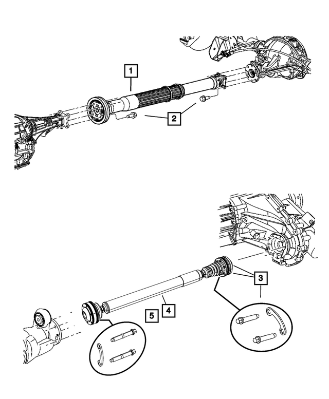 « 52853003AF – Propeller Shafts and U-Joints : Entraînement Arbre pour Mopar Image »