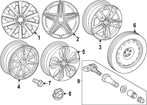 WHEELS for 2021 Mercedes-Benz GLA 35 AMG&reg; #0
