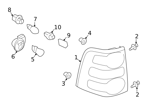 Bulbs - Chassis for 2008 Ford Explorer #1