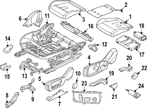 Passenger Seat Components for 2025 Mini Countryman #0