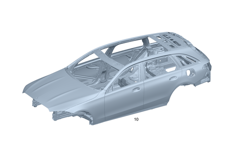 Body-in-White for 1984 Mercedes-Benz 300CD #0
