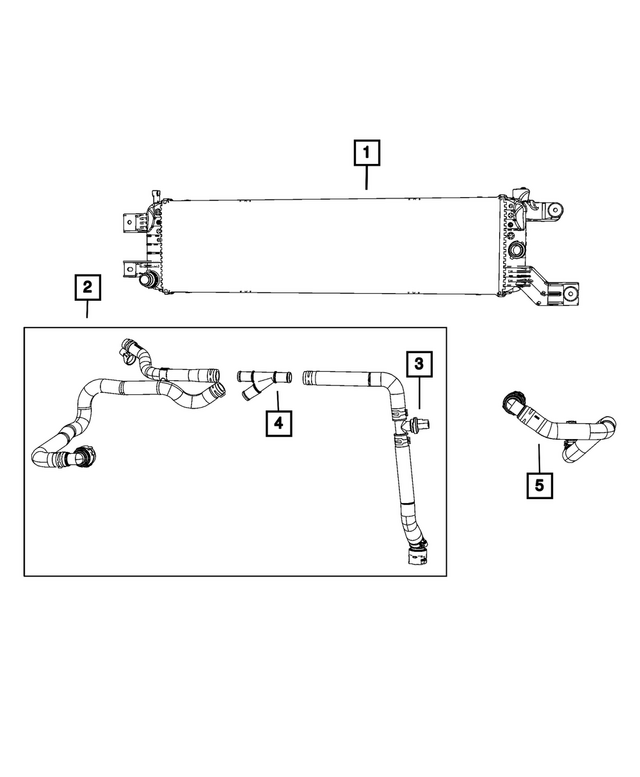 68516309AA - Cooling: 3 Way Connector for Mopar Image