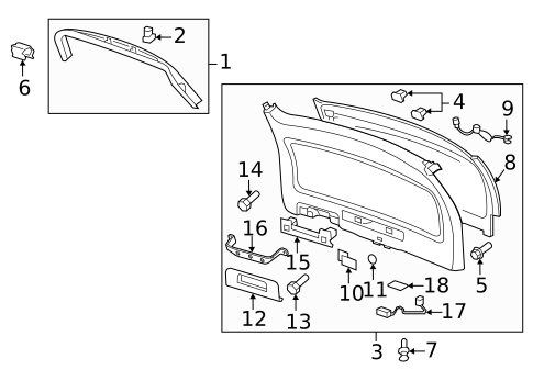Interior Trim for 2007 GMC Acadia #0