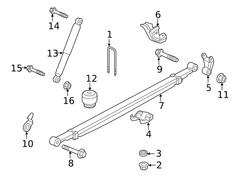 Rear Suspension for 2025 GMC Sierra 2500 HD #0