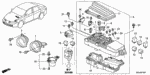 38231SDAA01 - Electrical/Exhaust/Heater/Fuel: FUSE A, MULTI BLOCK (100A/70A) for Acura Image