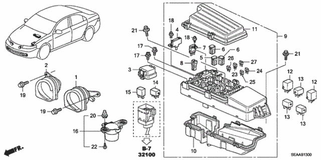 Control Unit (Engine Room) for 2008 Acura TSX #0