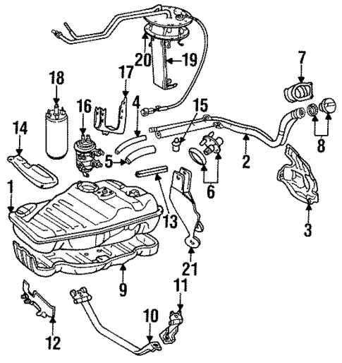 Fuel System Components for 1991 Toyota Land Cruiser #0