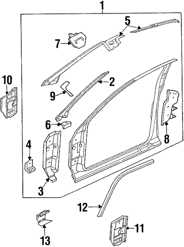 55275436AB - Body: Door Seal for Mopar Image
