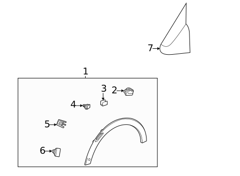 Exterior Trim - Fender for 2023 Buick Encore GX #0