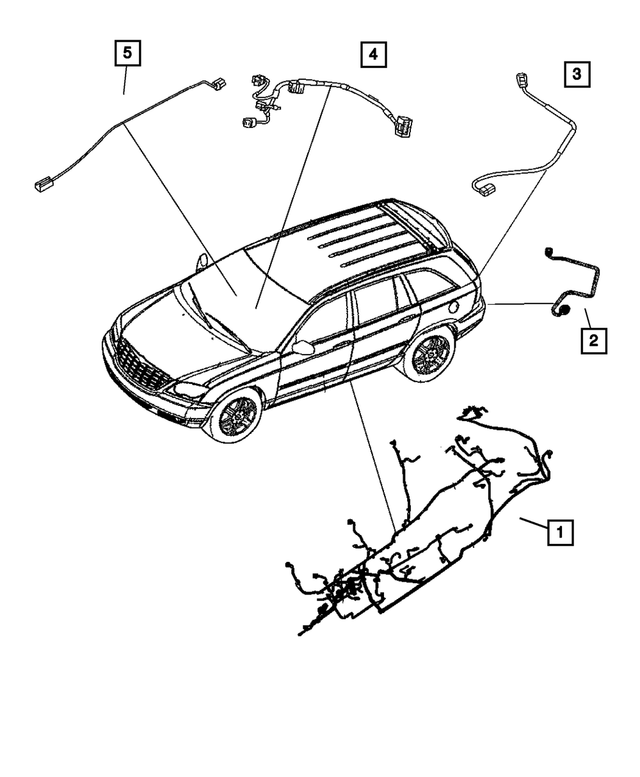 5101808AA - : Fuel Tank Jumper Harness for Mopar Image