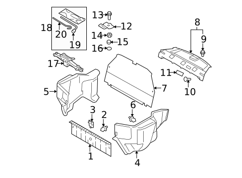 Interior Trim - Rear Body for 2011 Suzuki SX4 #0