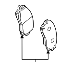 26296FN01B - : Brake Pads for Subaru Image