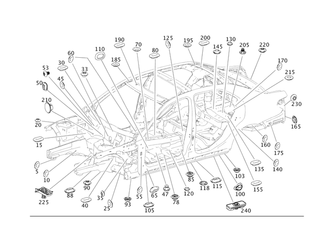 39976686 - Body-in-White: Stop Plug for Mercedes-Benz: 180A, 180b, 220a, 250, 300C, 300CD, 300S, 350SD, A220, A35 AMG, AMG GT, AMG GT 43, AMG GT 53, AMG GT 55, AMG GT 63, AMG GT 63 Pro, AMG GT 63 S, AMG GT 63 S E Performance, AMG GT Black Series, AMG GT C, AMG GT R, AMG GT S, B Electric Drive, B250e, C250, C300, C350, C350e, C400, C43 AMG, C450 AMG, C63 AMG, C63 AMG S, C63 AMG S E Performance, CL550, CL600, CL63 AMG, CL65 AMG, CLA250, CLA35 AMG, CLA45 AMG, CLA45 AMG S, CLS400, CLS450, CLS500, CLS53 AMG, CLS55 AMG, CLS550, CLS63 AMG, CLS63 AMG S, E250, E300, E320, E350, E400, E43 AMG, E450, E500, E53 AMG, E55 AMG, E550, E63 AMG, E63 AMG S, EQB 250+, EQB 300, EQB 350, EQE 350, EQE 350+, EQE 500, EQE AMG, EQS 450, EQS 450 SUV, EQS 450+, EQS 450+ SUV, EQS 580, EQS 580 SUV, EQS AMG, GL320, GL350, GL450, GL550, GL63 AMG, GLA250, GLA35 AMG, GLA45 AMG, GLB250, GLB35 AMG, GLC300, GLC43 AMG, GLC63 AMG, GLC63 AMG S, GLE300d, GLE350, GLE400, GLE43 AMG, GLE450 AMG, GLE550e, GLE63 AMG, GLE63 AMG S, GLK250, GLK350, GLS350d, GLS450, GLS550, GLS580, GLS63 AMG, Maybach EQS 680 SUV, Maybach GLS600, Maybach S550, Maybach S560, Maybach S580, Maybach S600, Maybach S650, Maybach S680, ML250, ML320, ML350, ML400, ML450, ML500, ML550, ML63 AMG, R320, R350, R500, S350, S400, S430, S450, S500, S55 AMG, S550, S550e, S560, S580, S580e, S600, S63 AMG, S63 AMG E Performance, S65 AMG, SL400, SL43 AMG, SL450, SL55 AMG, SL550, SL63 AMG, SL63 AMG S E Performance, SL65 AMG, SLC300, SLC43 AMG, SLK250, SLK280, SLK300, SLK350, SLK55 AMG, SLS AMG Image image