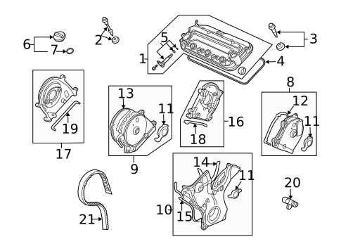 Valve & Timing Covers for 2008 Honda Accord #1
