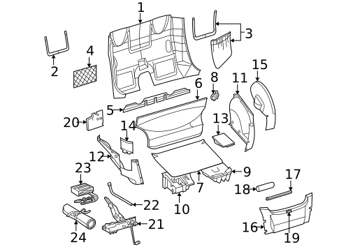 Interior Trim - Rear Body for 2006 Chrysler Crossfire #0