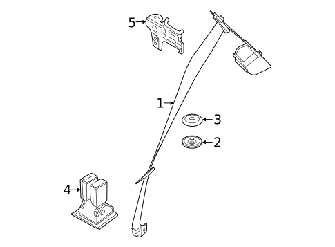 Seat Belt for 2020 Mini Cooper #3