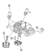 68339336AB - Restraints: Steering Column Control Module Clockspring for Mopar Image
