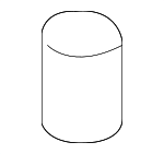 817381E000 - Body: Hood Bumper for Hyundai: Accent, Azera, Elantra, Elantra Coupe, Elantra GT, Entourage, Equus, Excel, Genesis Coupe, Santa Fe, Santa Fe Sport, Santa Fe XL, Sonata, Tiburon, Tucson Image