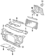E6FZ8327B - Cooling System: Air Deflector for Ford Image