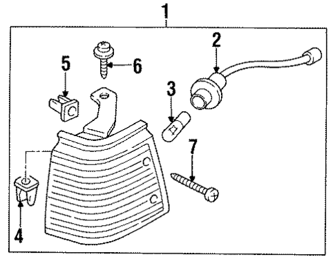 Park Lamps for 1988 Nissan Sentra #0