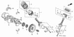 13010RDAA00 - : Piston Set (Std) for Acura: TL Image