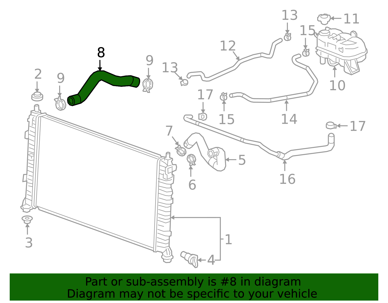 2019-2026 GM Lower Hose 85522402 | OEM Parts Online