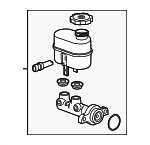19432746 - Body: Master Cylinder for Cadillac: Escalade, Escalade ESV, Escalade EXT | Chevrolet: Avalanche, Silverado 1500, Suburban 1500, Suburban 2500, Tahoe | GMC: Sierra 1500, Yukon, Yukon XL 1500, Yukon XL 2500 Image