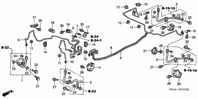 Brake Lines for 2003 Honda CR-V #0