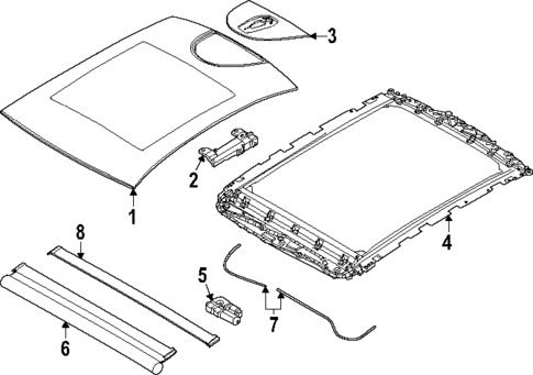 Sunroof for 2024 BMW 540i xDrive #1