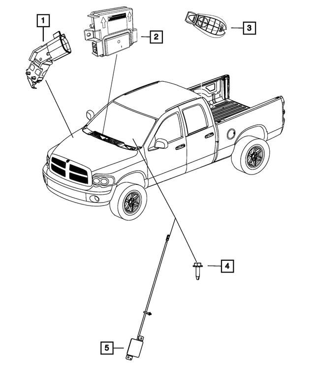 68245486AE - Electrical: Hub Receiver for Mopar Image