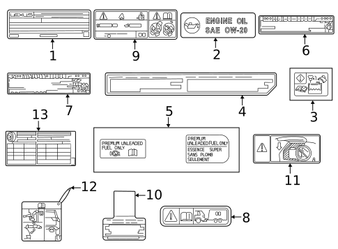 Information Labels for 2024 Lexus GX550 #0